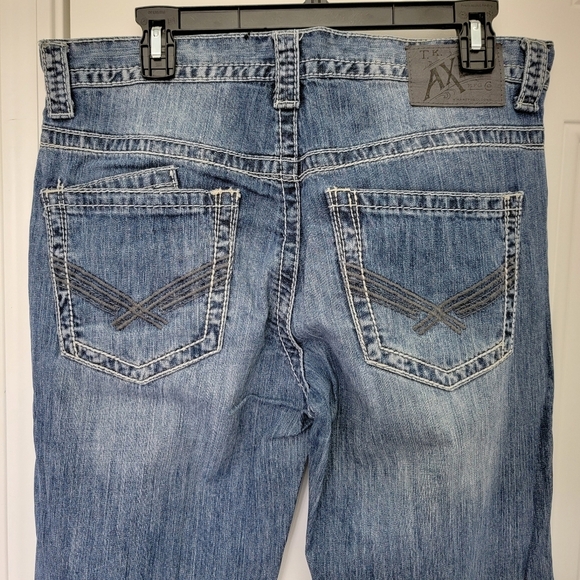 TK Axel Treadwell Relaxed Straight Denim Jeans Mens 32 X 34 - Picture 5 of 15